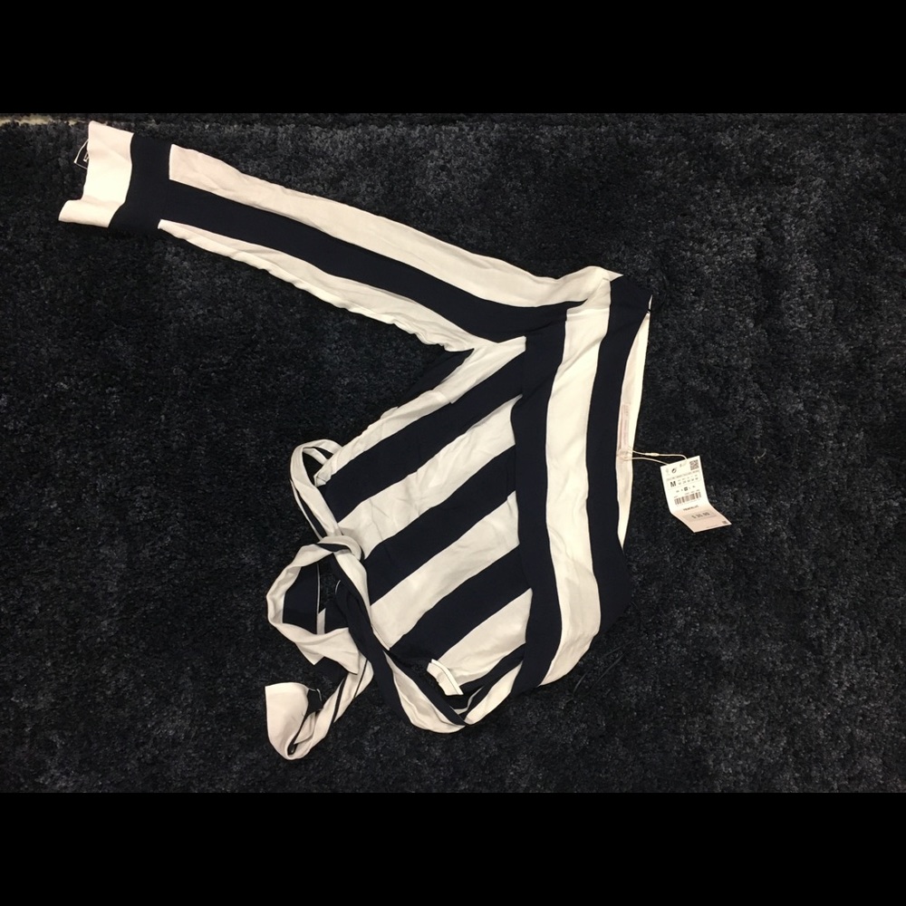 Zara one sleeved crop top. NWT.